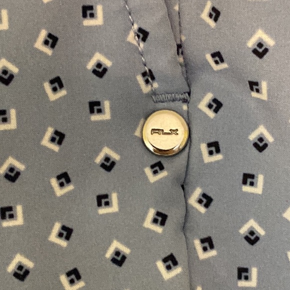 Graphic Print Sky Blue RLX Golf Shorts - Size 32 - Picture 3 of 8